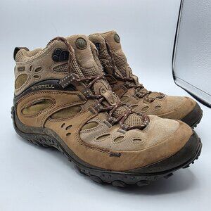 Merrell Chameleon Arc Mid Canteen Womens Size 10 Brown Hiking Boots Waterproof